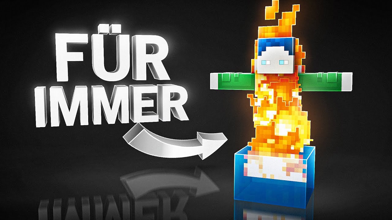 ICH BRENNE IN MINECRAFT FÜR IMMER... (auch im Wasser...)