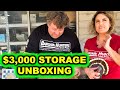 UNBOXING MORE OF THE $3000 ABANDONED STORAGE WARS AUCTION UNIT CASH :)