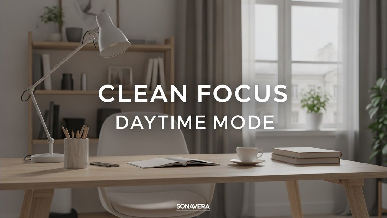 Clean Daytime Focus Music for Efficient Work Sessions | Bright Ambient – SONAVERA
