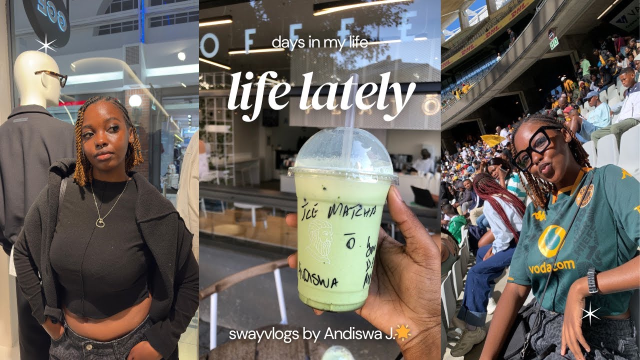 swayvlogs: chimi x essentials networking event| kaizer chiefs vs stellenbosch fc| matcha date