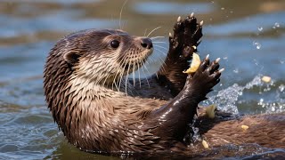 Ngajakin otter berburu sembil mempelajari kehidupan otter #hewanviral #animals #berangberanglucu 