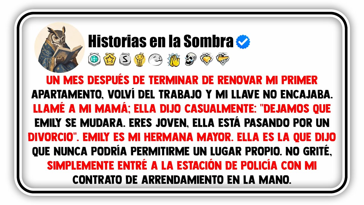 Un mes después de terminar de renovar mi primer apartamento, volví del trabajo y mi llave no...