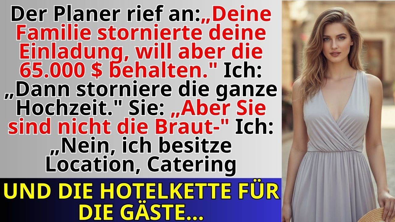 „Meine Familie strich meinen Namen von der Hochzeit meines Bruders — der Planer kassierte 65 000…“