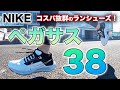 【ペガサス38】トレーニング用に最適なランニングシューズ NIKE エアズーム ペガサス38をレビュー【ランニング初心者向け】