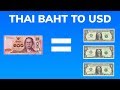 Exchange Dollars for Thai Baht - YouTube