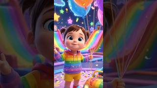 🌈 Learn Colors With Magic Ice Cream 🍦 | Fun Color Song For Toddlers | Kids Learning Video #shorts