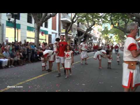 Desfile Infantil Moros y Cristianos Dénia'14: Templaris