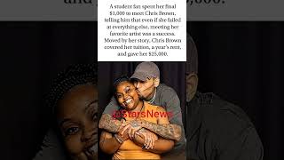 Fan spends last $1K… Chris Brown reacts 😳❤️#ChrisBrown #FanLove #ViralStory #Trending #Shorts