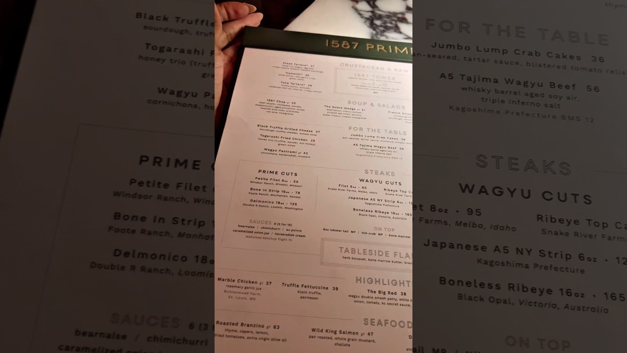 Let’s dine at 1587 Prime! 