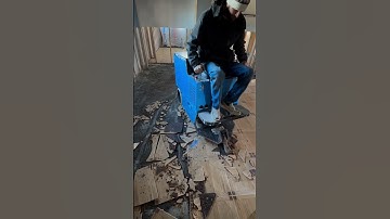 How to Remove Tile Flooring!👀⚠️ #video #diy #satisfying #asmr #asmrsounds #machine #tools #tile