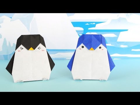 かわいい折り紙 ペンギンの作り方 Origami Cute Penguin Instructions Youtube
