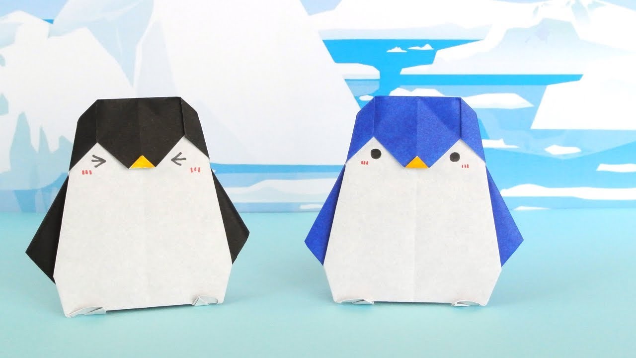 Origami Cute Penguin Instructions Youtube