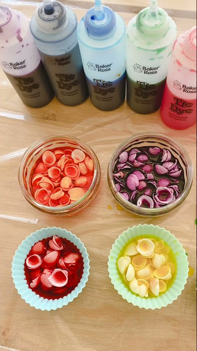 How to make Tie-Dye Shells