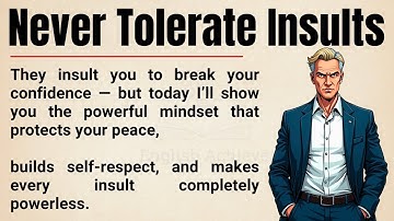 When People Insult You, Do This 🔥 || The Smart Response That Builds Self Respect || Learn English ✅
