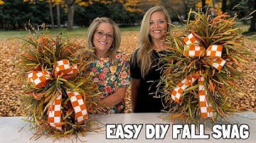 Easy Fall SwagTutorial  | DIY Wreath Ideas for Autumn Decor