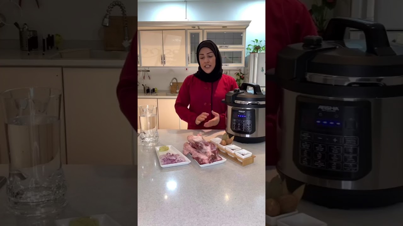 طريقة عمل غوزي اللحم في قدر الضغط الكهربائي الذكي من آرشيا الجودة الألمانية المضمونة