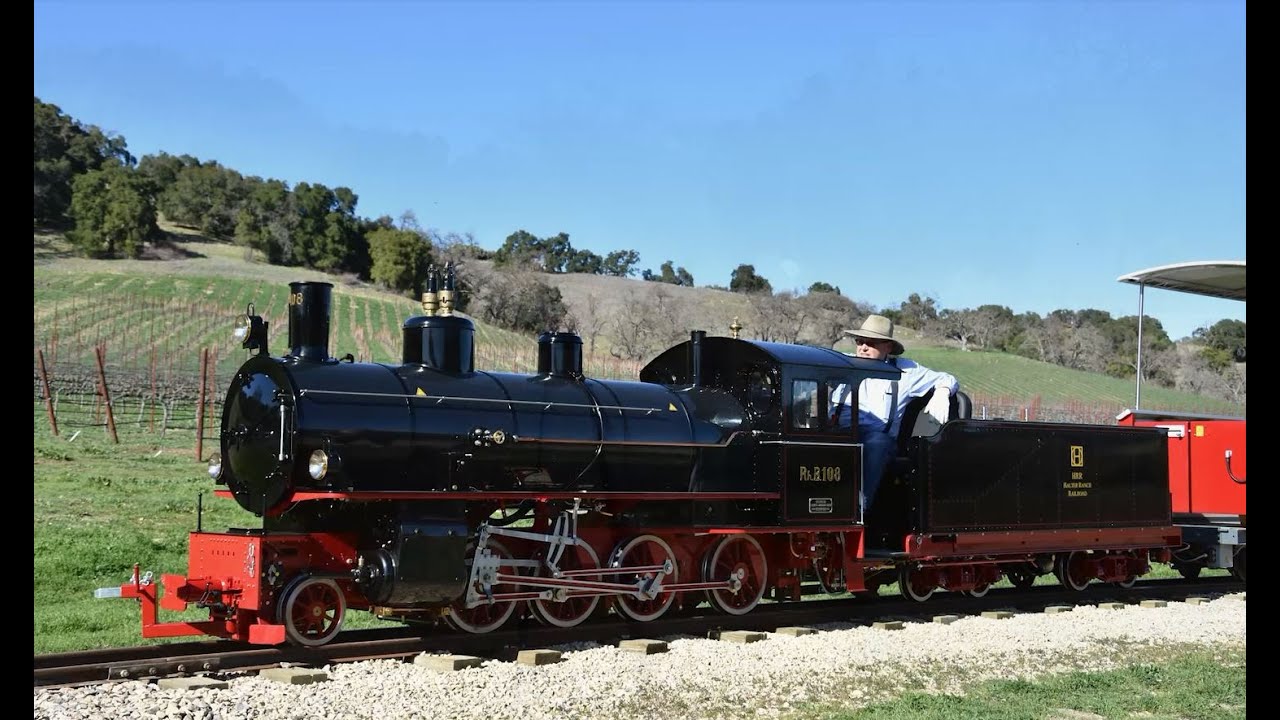 Halter Ranch Train RhB G 4/5 15 Zoll Testfahrt Halter Ranch Kalifornien - YouTube