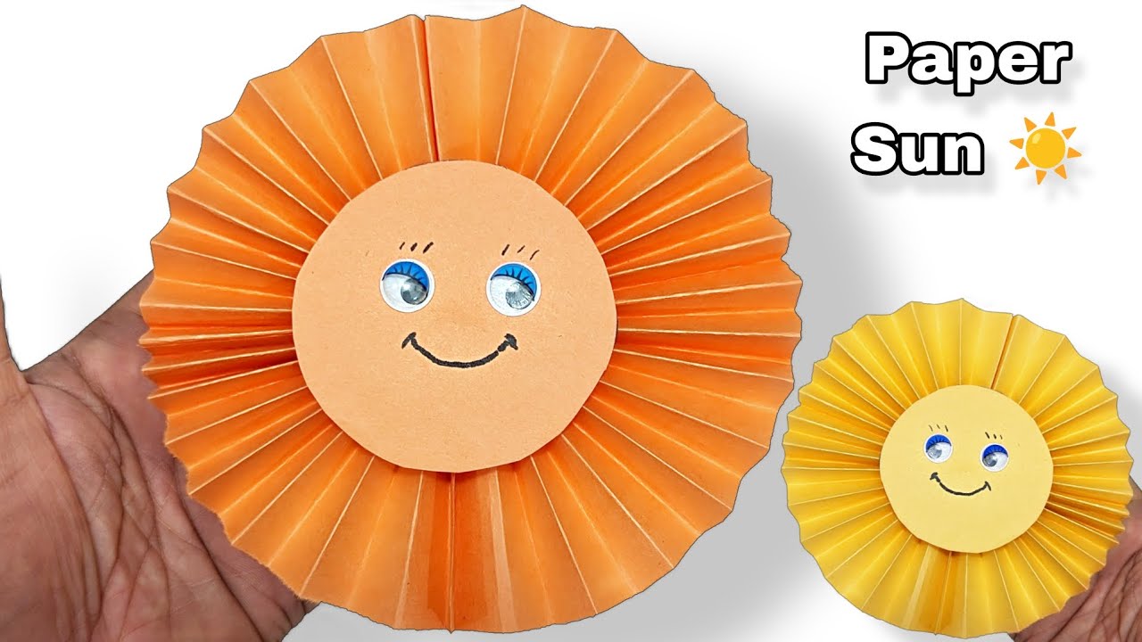 Color Changing Paper Sun How to make paper sun tutorial.... ☀ - YouTube