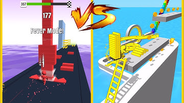 Stack Colors Vs Ladder Race : Gameplay Walkthrough Part 1 - Level 1-9999 All Level (iOS, Android)
