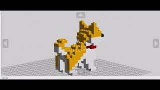 Crafting Cuteness: LEGO Recreation of Petit Block Shiba Inu!