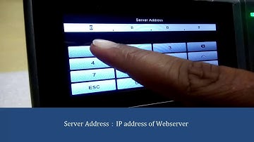 ADMS setting option in UFace602 device