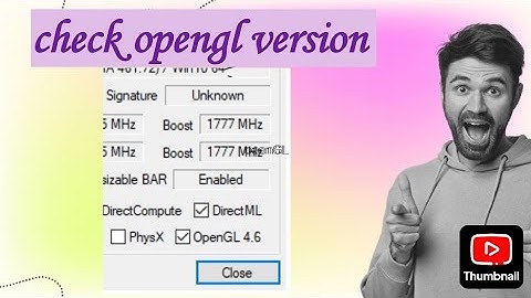 #blender: #openGL: How to cHeck openGL version  of GrapHics card