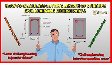 How to calculate Stirrups Cutting Length Civil Engineering Tutorials