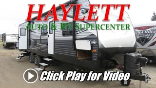 (SOLD) 2017 Keystone Springdale 303BH Outside Kitchen Bunkhouse Bath Entry Travel Trailer