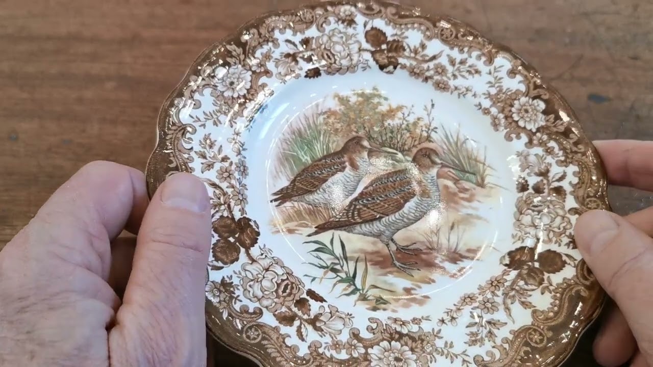 Royal Worcester Palissy China Game Series Woodcock Side Plate