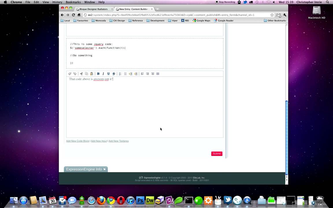 ExpressionEngine Dynamic Content Builder