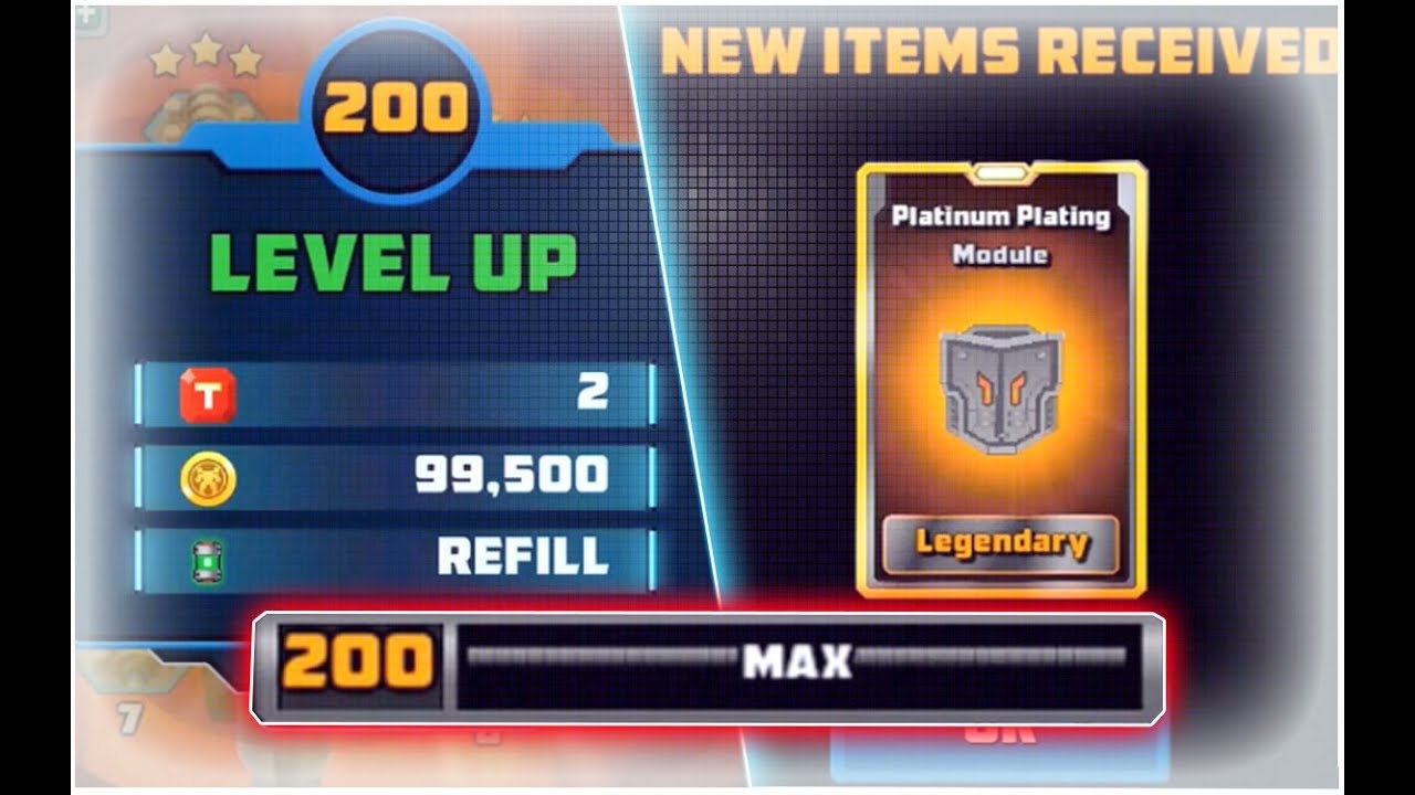 Going Up To Level 200 + Platinum Plating Maxed [Super Mechs]
