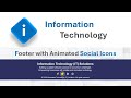 Footer with Animated Social Icons