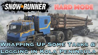 SnowRunner Hard Mode [S04E27] Final scouting tasks then start the logging nightmare! 😱