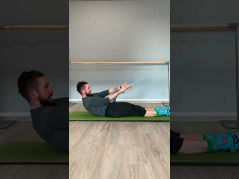 Roll Up Variation with Yoga Strap! #yogastrap #pilates #pilatesinstructor