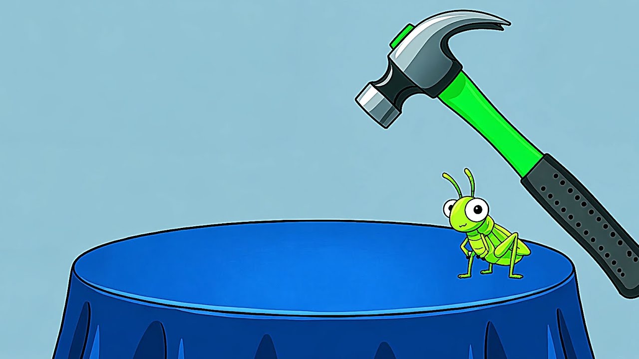 Grasshopper vs Hammer 😱 Funny Challenge - YouTube