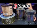 3 Ideas con latas texturas, relieves en Cartón y piedra