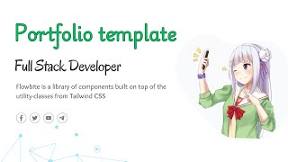 Information Portfolio Website Templates using Flowbite Update