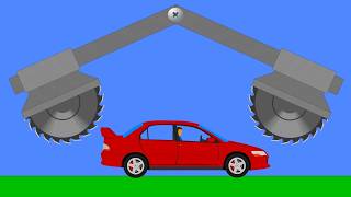Cars vs Gears Extreme Car Crashes - Phun Algodoo Moments