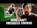 MINECRAFT PARKOUR OBSTACLE COURSE (AT TRAMPOLINE PARK)