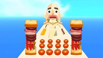 Sandwich Runner 🍔 Speedrun All Levels | Gameplay Walkthrough (Android & iOS) | New Update Ep70