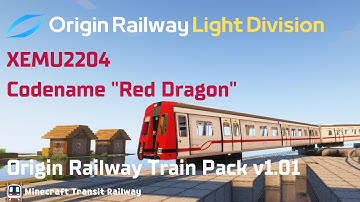 Minecraft Transit Railway - Origin Railway Train Pack v1.01