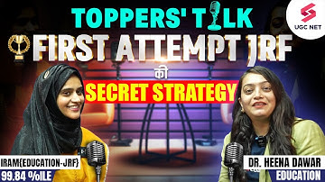 UGC NET Education Topper Interview with Iram | JRF Topper Interview🔥 By Heena Ma