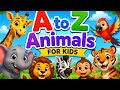 සතුන් සමඟ ඉංග්රීසි හෝඩිය සහ Phonics ඉගෙන ගනිමු - (A to Z Animal Phonics Song for Kids)