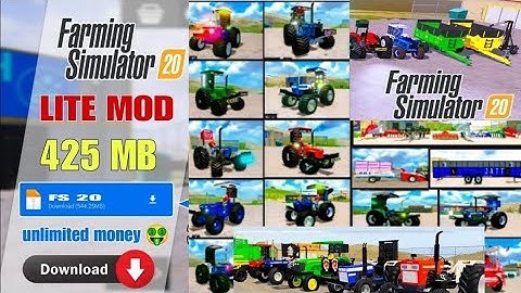 fs 20 all indian tractor mod apk download link 🔗 ||🚜2024🔥|| fs20 indian tractor || punjabi tractor