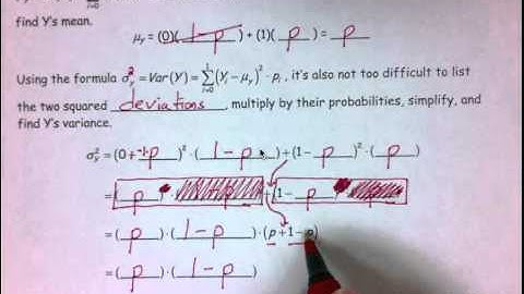 The Mean, Variance, and Standard Deviation of X ~ B(n, p)