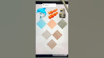 Digital Emoji Color Mixing on request 😍 #procreate #colourmixing #colormixingmagic #emojimix #fyp