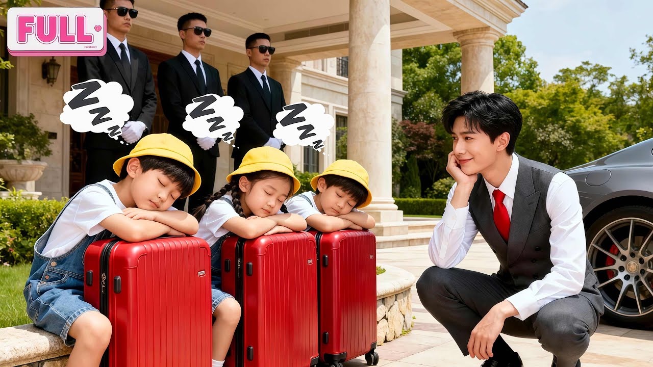 Tiga Anak Tunawisma Tidur di Atas Koper,Tapi CEO Lihat Mereka,Bawa Pulang&Puja Mereka,Takdir Berubah