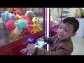 Indoor Playground for kids Baby and brother play catch animals - Nusery rhymes songs