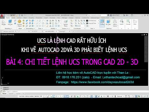 Video Bài 4: UCS là lệnh AutoCAD rất hay khi vẽ AutoCAD 2D -... - youtube