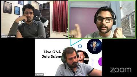 Live- Data Science Virtual Interview By Krish And Sudhanshu-Part 1